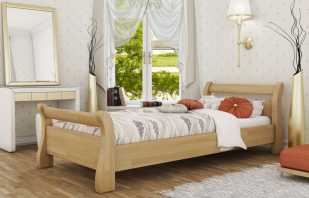 Varieti katil single kayu, pilihan saiz