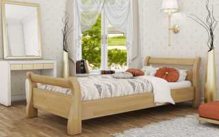 Varieti katil single kayu, pilihan saiz