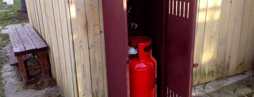 Visió general dels armaris de carrer per als cilindres de gas, normes de selecció