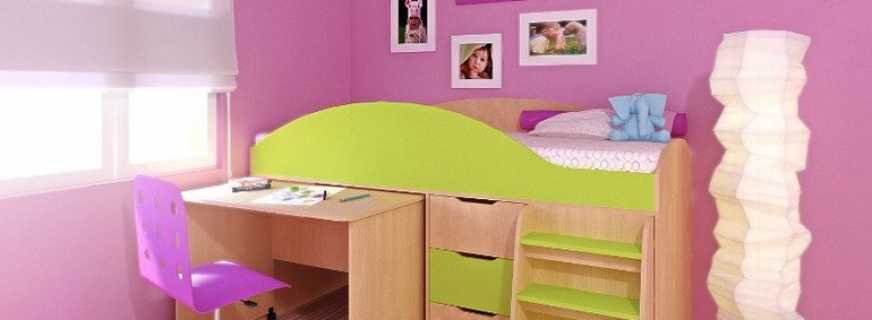 Карактеристике и сорте поткровља кревета за децу од 3 године