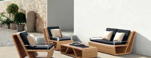 How to choose garden furniture made of artificial rattan