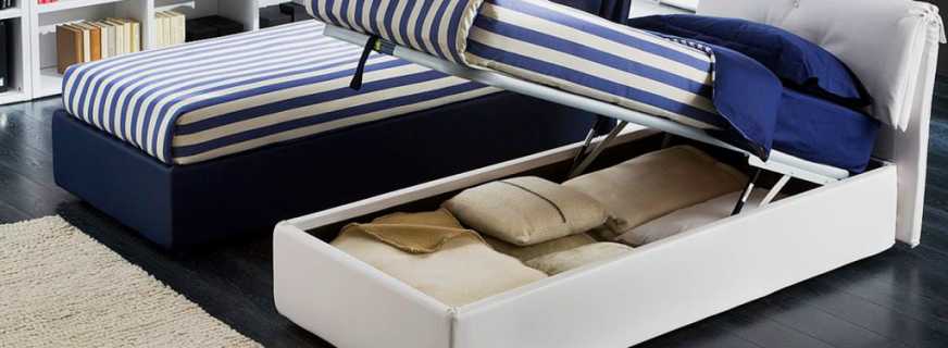Samostatné postele so zdvíhacím mechanizmom, klady a zápory