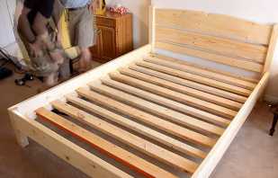 Kuinka tehdä puinen sänky omilla käsilläsi, vaiheittaiset ohjeet