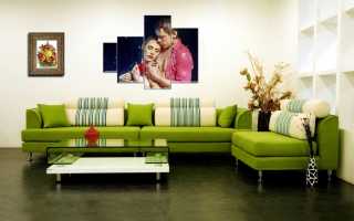 Universelle grüne Sofas - eine gute Lösung für jedes Interieur
