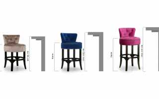 Standard standards for chair height, the choice of optimal parameters