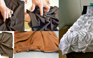 Gultas pārvalku šūšana ar savām rokām, idejas un detalizētas instrukcijas