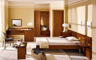 Merkmale der Möbel in einem Hotel und Hotel, mögliche Optionen