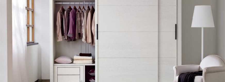 Overview of white sliding wardrobes, selection rules