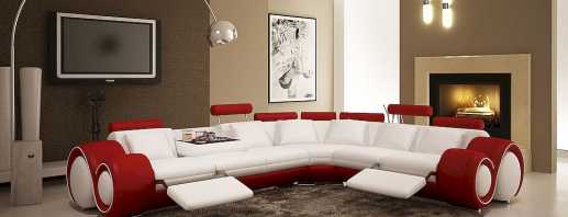 Ciri-ciri sofa moden, pilihan untuk penempatan mereka