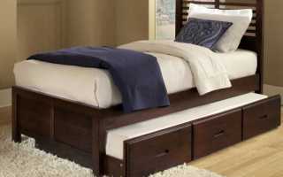 Pelbagai jenis katil dengan laci, nuansa model