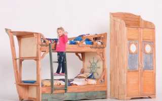 Lastenhuoneen tyyliset sängyt, sisustusominaisuudet