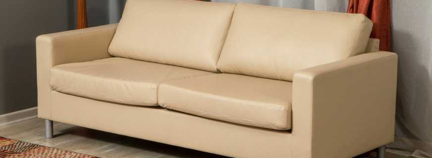 Guide for disassembling the sofa depending on the type of design