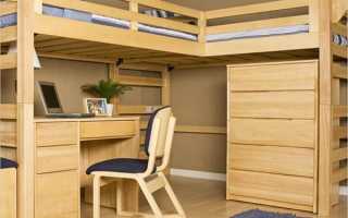Odmiany łóżek piętrowych ze stołem i przestronną szafą