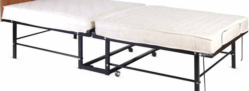 Kas gali būti metalinė sulankstoma lova, trūkumai