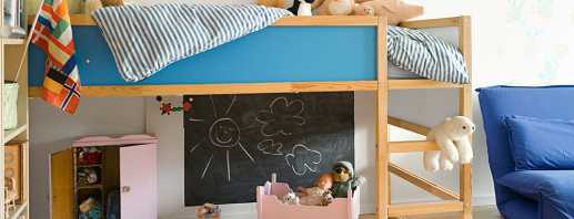 Design features for beds for children from 2 years, selection tips