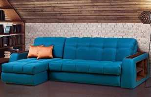 Sofa dengan mekanisme lipatan akordion, kebaikan dan keburukan