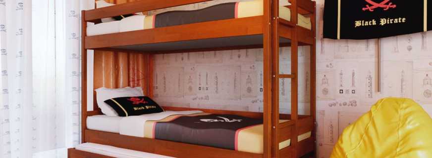 Kritériá pre výber poschodových postelí, ich funkčné vlastnosti