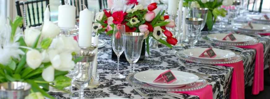 What should be the table setting for the birthday, etiquette rules