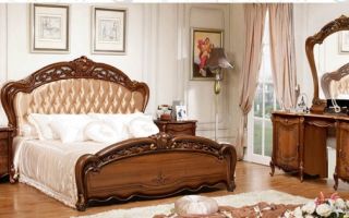 Výber nábytku v spálni v klasickom štýle, hlavné možnosti