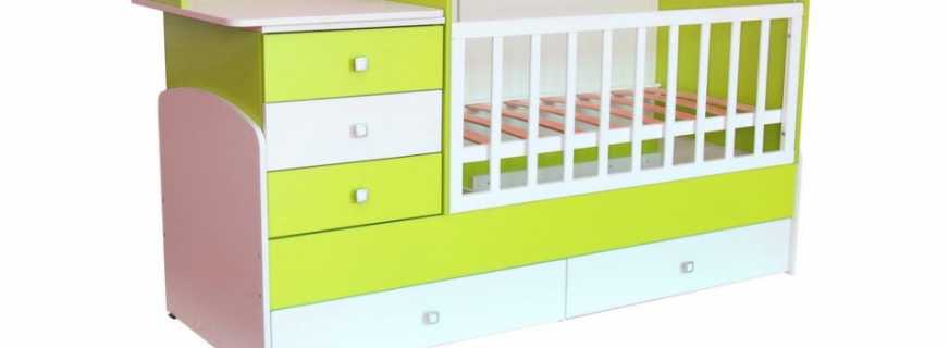 Konstruktivne mogućnosti dječjih kreveta-transformatora, pregled najboljih