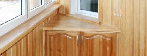 Overview of corner cabinets for the balcony, the nuances of choice
