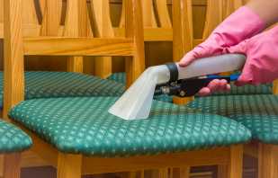 Učinkoviti načini čišćenja stolice od mrlja, postupak