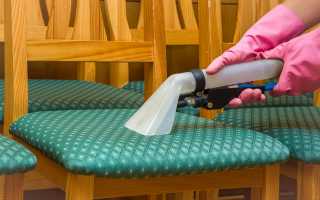 Ефикасни начини чишћења столице од мрља, поступак