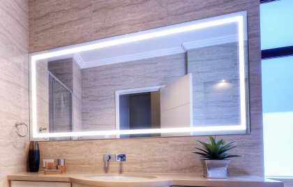 Typy osvetlenia kúpeľňového zrkadla, možnosti inštalácie a pripojenia