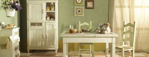Varieties of country-style furniture, creating a harmonious interior