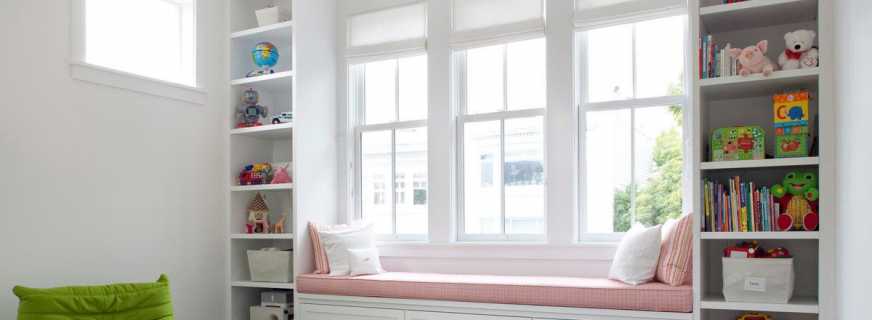 איך להכין ספה על אדן החלון, סוגי עיצובים