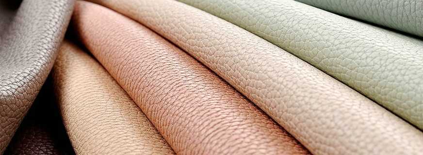 Caractéristiques du cuir artificiel pour les meubles, les nuances de choix