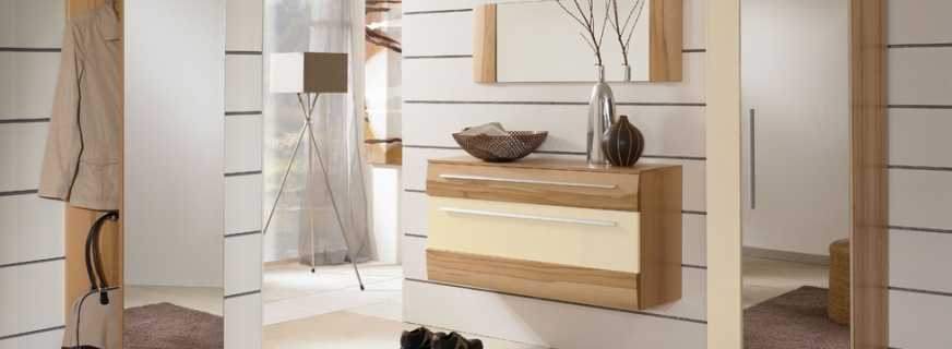 Tùy chọn cho đồ nội thất cho hành lang theo phong cách hiện đại, và các tính năng đặc biệt của nó