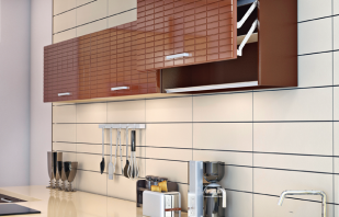 What are the options for furniture facades in the kitchen