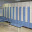 Overview of furniture in the locker room, model features