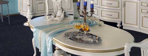 Dining room furniture options, rules for choosing and placing in the interior