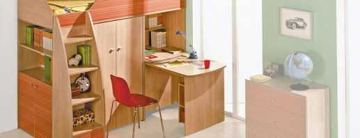 Cechy konstrukcyjne łóżek na poddaszu ze stołem i szafą, układ elementów