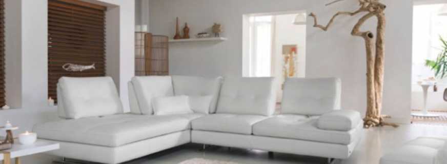 Perabot ruang tamu berwarna putih, apakah pilihannya