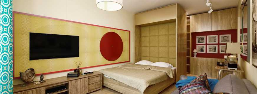 Vielzahl von Betten sind Transformator in einer kleinen Wohnung, und die Nuancen des Designs
