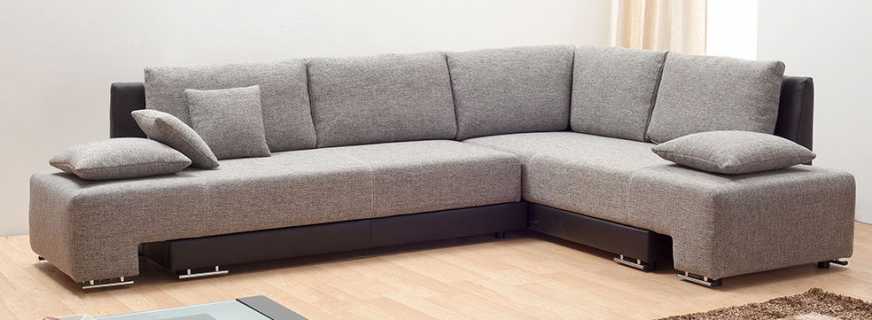 Quali sono le dimensioni di un divano angolare, i meccanismi di trasformazione