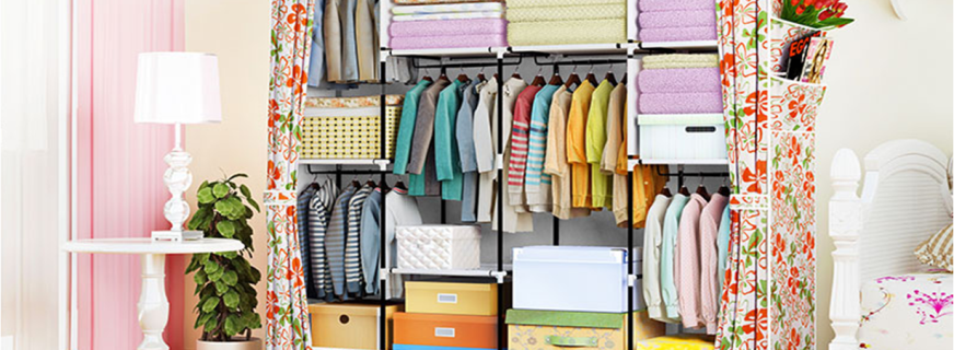 Přehled textilních skříní na oblečení, tipy pro výběr