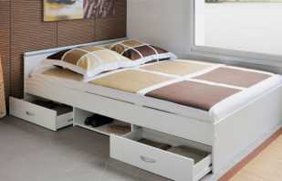 Existing double beds with drawers for storage, their functions and features
