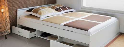 Постојећи брачни кревети с ладицама за одлагање, њихове функције и могућности