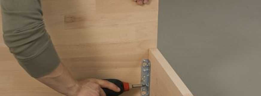De stappen van het maken van een kast van meubelpanelen met uw eigen handen, alles in detail