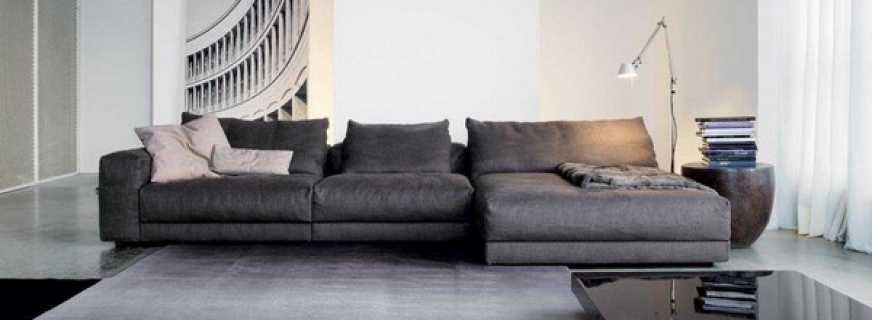 Model sofa moden di ruang tamu - petua untuk memilih dan meletakkan