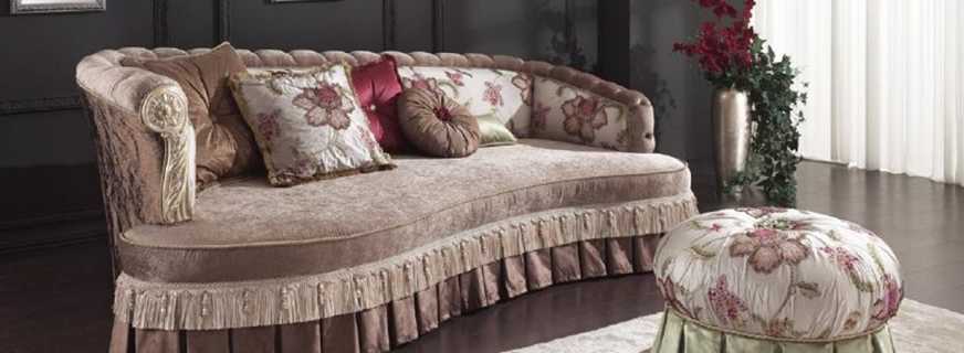 Χαρακτηριστικά χαρακτηριστικά των οθωμανικών καναπέδων, των ποικιλιών τους