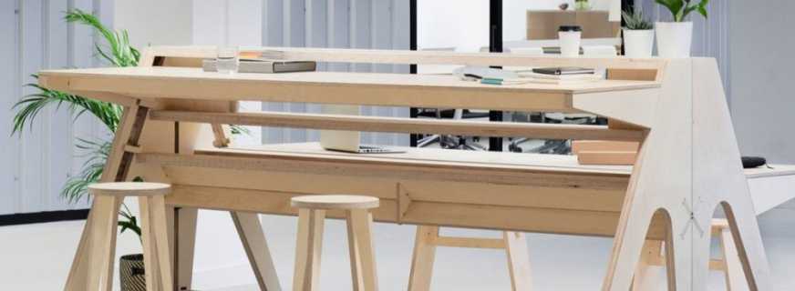Jak vyrobit překližkový stůl vlastními rukama, průvodce krok za krokem