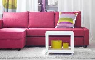 Vrste kutnih sofa Ikea, popularni modeli