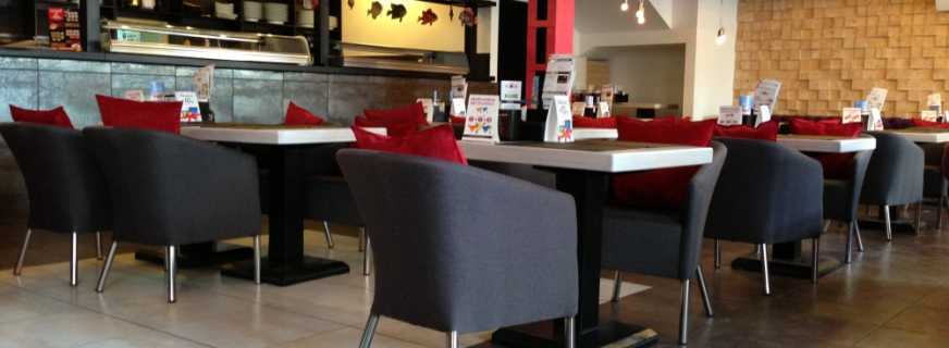 Noções básicas de escolha de móveis em restaurantes, cafés e bares, uma revisão de modelos