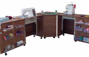 Dikiş masasının fonksiyonel özellikleri, DIY montajı