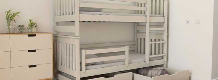 Übersicht der gängigen Modelle zum Umbauen von Betten, Nuancen von Designs